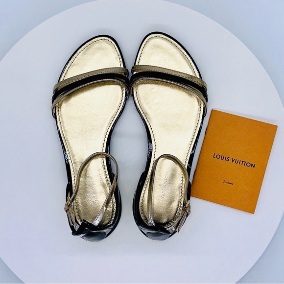 Authentic Louis Vuitton Save The Last Dance Flat Sandals 7 EUC / Like New - Picture 3 of 10
